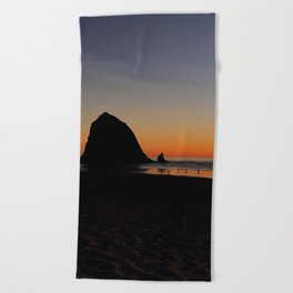 Haystack Rock at Sunset Beach Towel