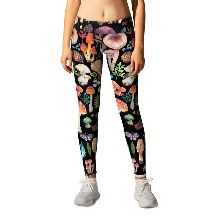 floral-print leggings