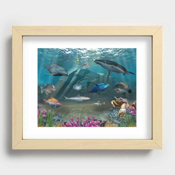 Fish 11 Recessed Framed Print