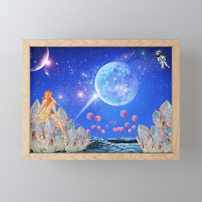 She's Out of This World Framed Mini Art Print
