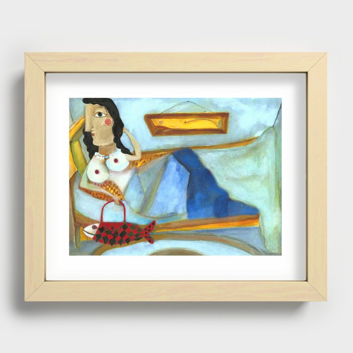 aunt mamie and her magical, mystical fish purse Recessed Framed Print
