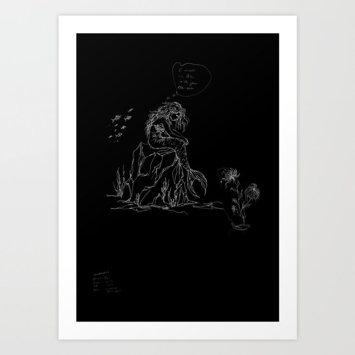 I want to die with you oh-ooh Art Print