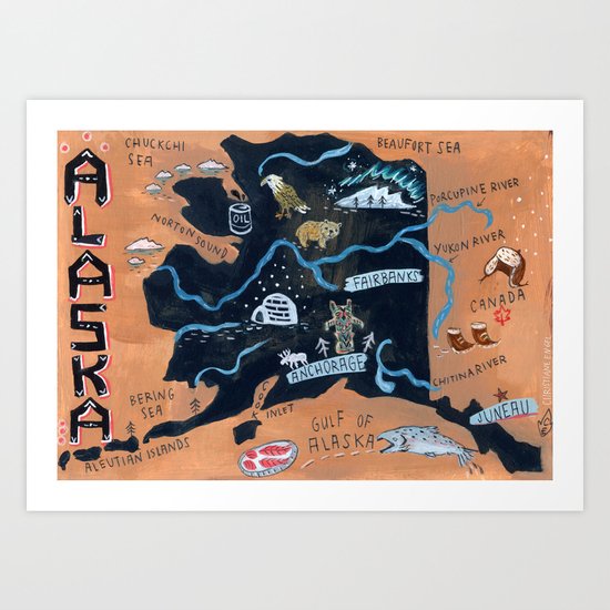 ALASKA Art Print