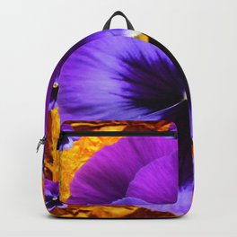 PURPLE COLORED SPRING PANSY DESIGN Backpack