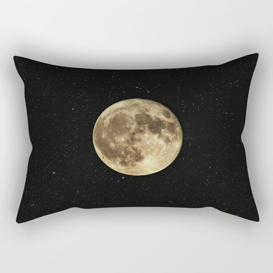 Moon and Stars Rectangular Pillow