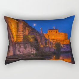 Rome, Mausoleum of Hadrian Rectangular Pillow