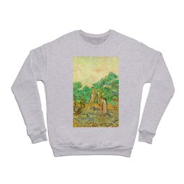 The Olive Orchard, 1889 by Vincent van Gogh Crewneck Sweatshirt