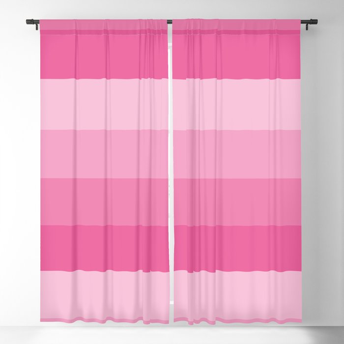 Four Shades of Pink Blackout Curtain
