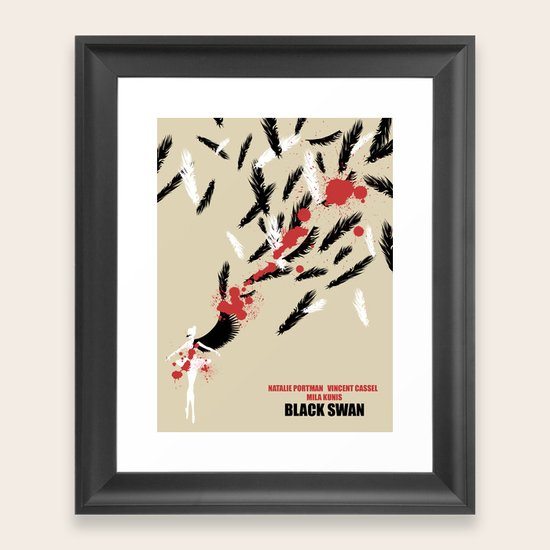 Black Swan Framed Art Print
