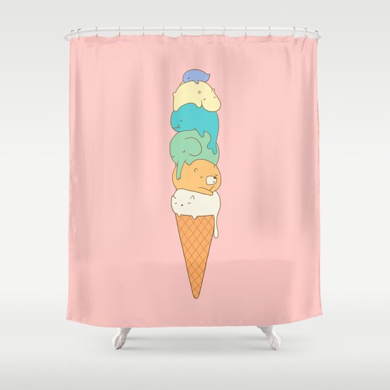 Melting Shower Curtain