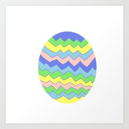colorful egg abstract art Art Print