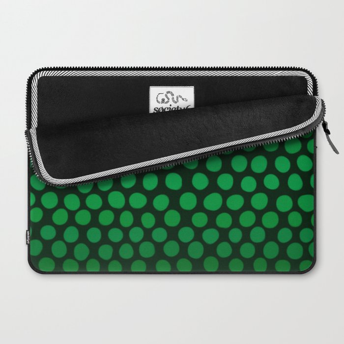 Emerald Green Ombre Dots Laptop Sleeve By Abstractcolor Society6