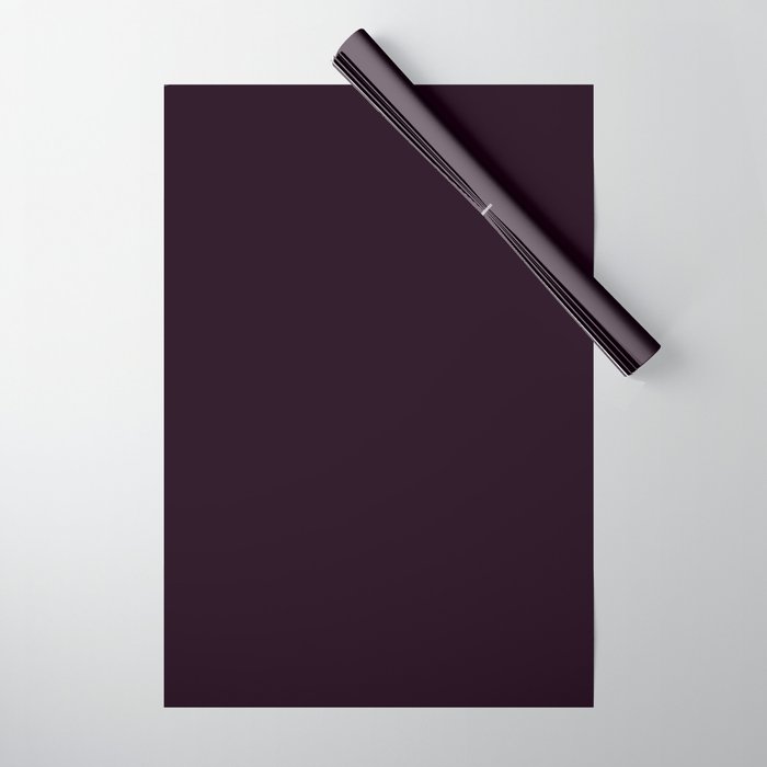 Simply Deep Eggplant Purple Wrapping Paper