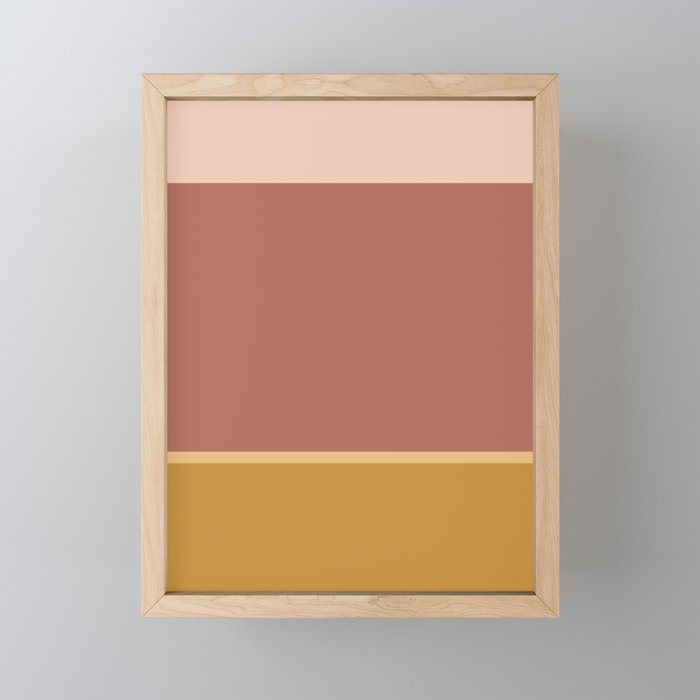 Contemporary Color Block XXIV Framed Mini Art Print
