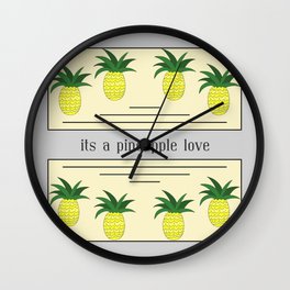 Its a pineapple love Wall Clock