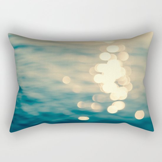 Blurred Tides Rectangular Pillow