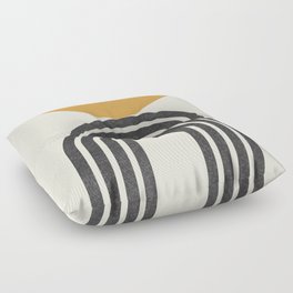 Mid century modern - half sun arch Floor Pillow