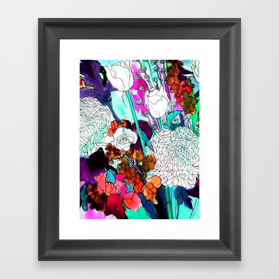 forest flowers 3 Framed Art Print