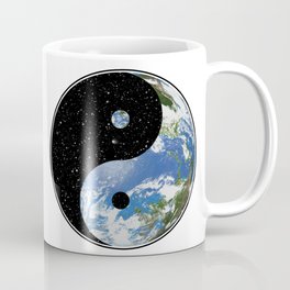 Earth / Space Yin Yang Coffee Mug