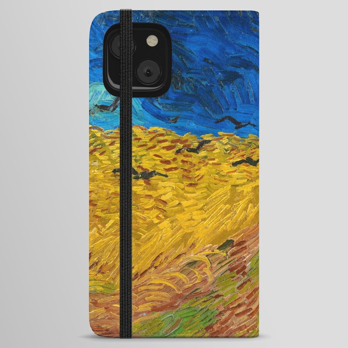 Wheatfield with Crows, 1890 by Vincent van Gogh iPhone Wallet Case