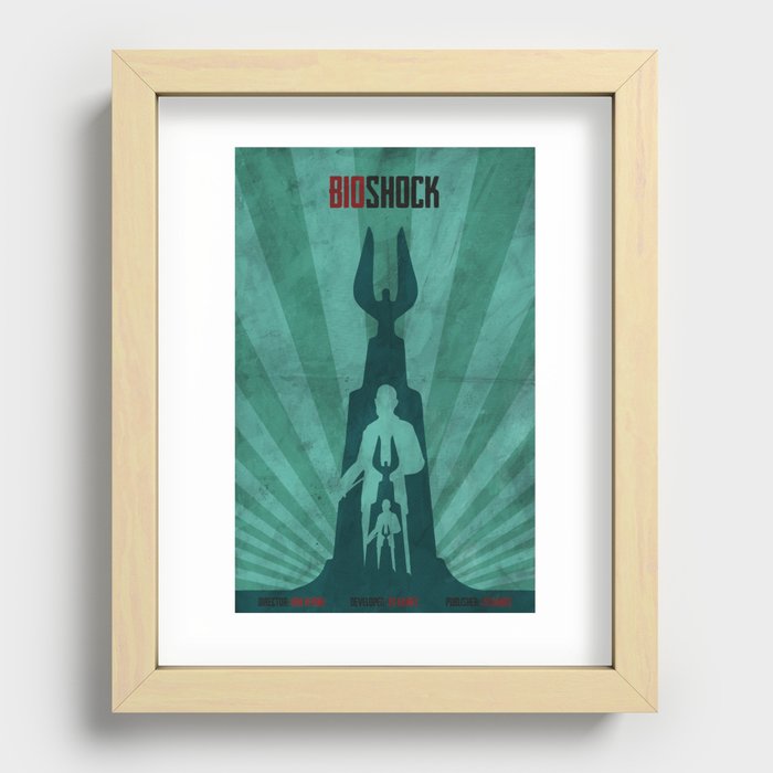 Bioshock - Andrew Ryan and The Lighthouse Recessed Framed Print