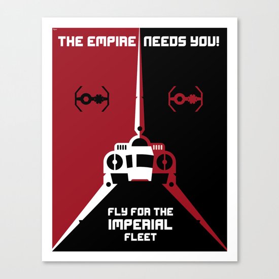Fly for the Imperial Fleet Canvas Print