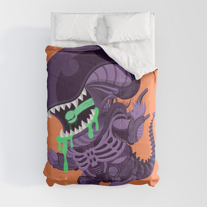 Cute Xenomorph Comforter