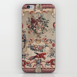 Antique 18th Century Arabesque Macaw Tapestry iPhone Skin