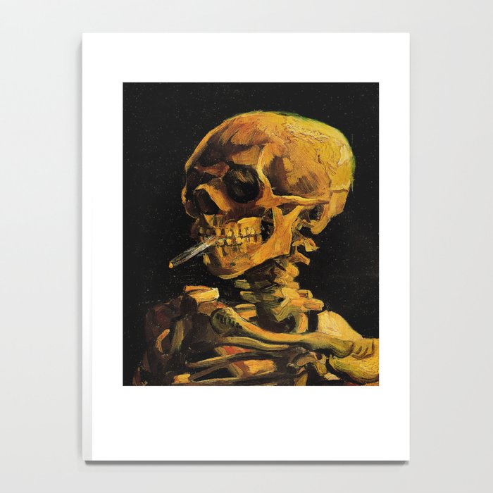 Van Gogh Skull Of A Skeleton With Burning Cigarette Van Gogh