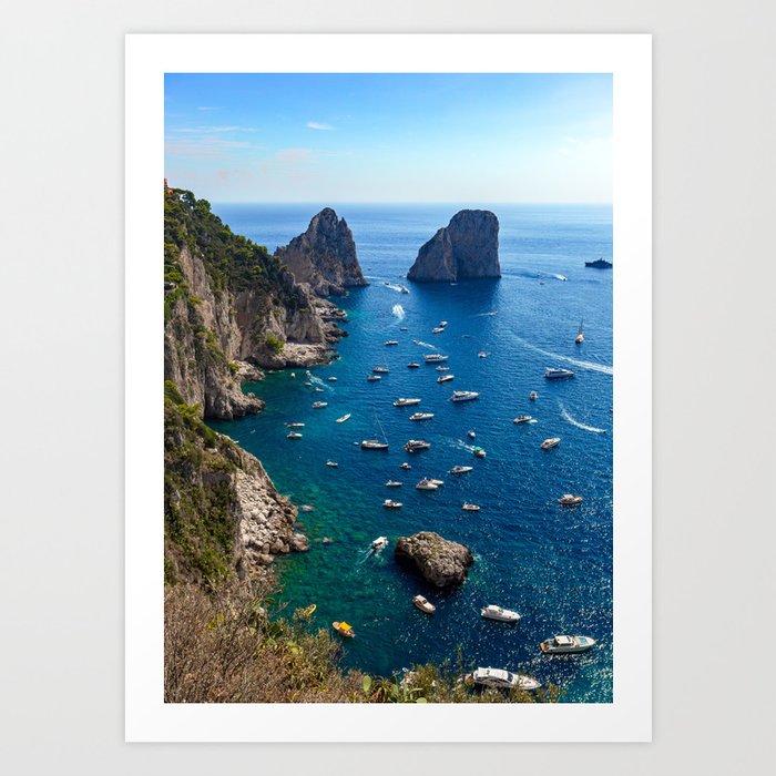 Capri, Italy Ocean Art Print