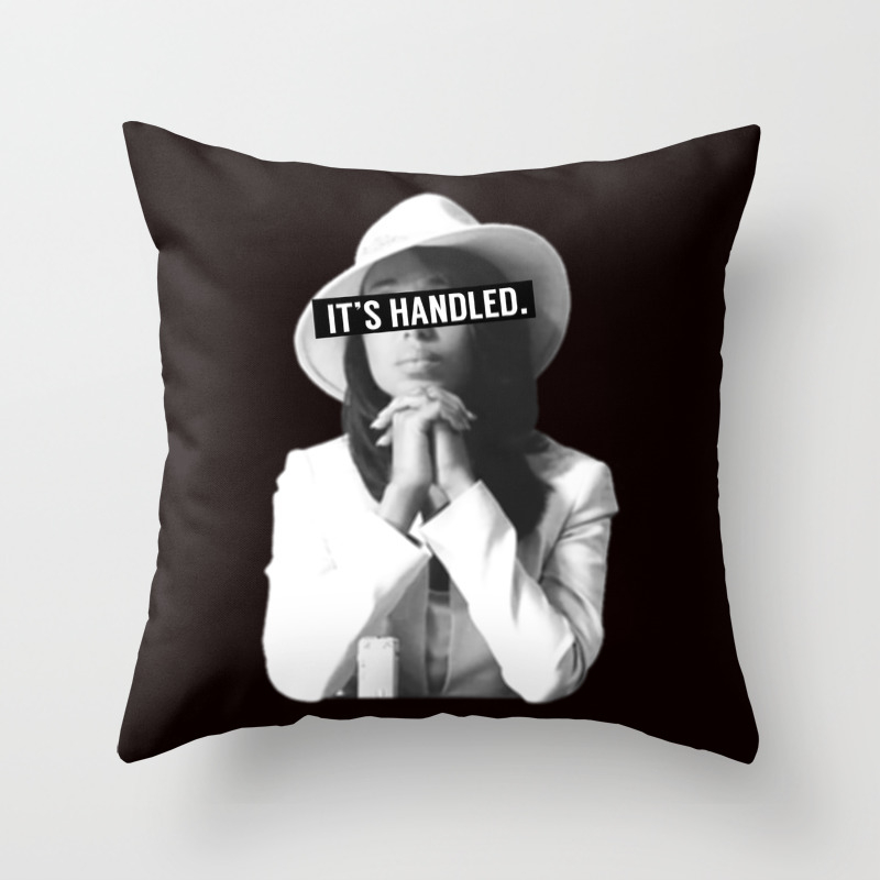 Olivia Pope Scandal It S Handled Throw Pillow By Michellelo Society6