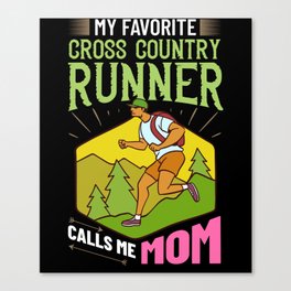 Cross Country Running Coach Training XC Run Race Canvas Print