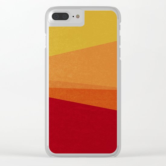 Stripe X Orange Peel Clear iPhone Case