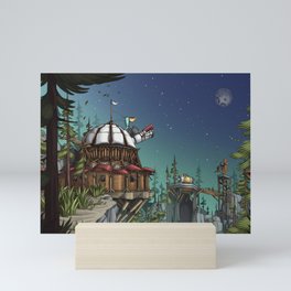 Forest observatory  Mini Art Print