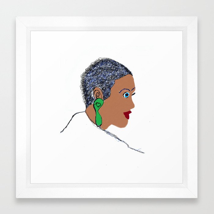 Short Hair Naturally Curly Hair Style Black Women Paint Drawing Framed Art Print By Ellenbooker Society6,Simple Easy Cute Baby Dragon Drawings