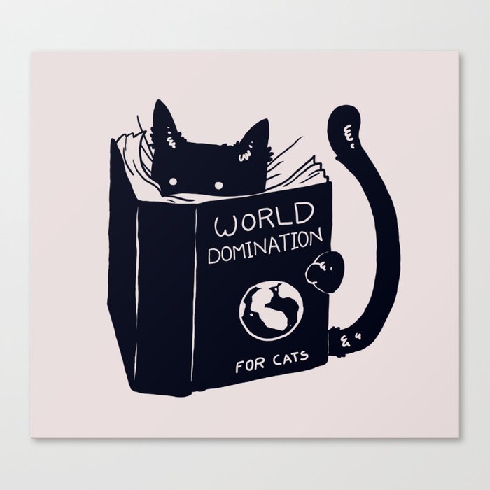 World Domination For Cats Canvas Print
