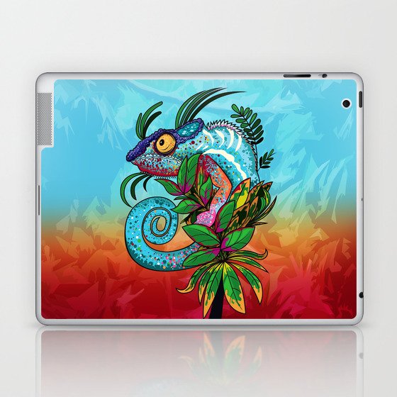 Rainbow Chameleon Laptop & iPad Skin
