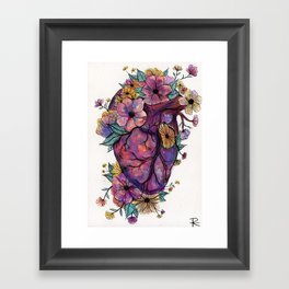 BULLETPROOF HEART Framed Art Print