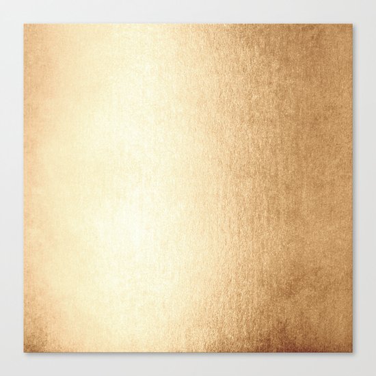 Simply Golden Copper Sun Canvas Print