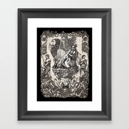 Every sound is a part of silence Framed Art Print