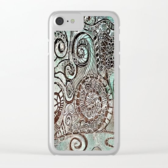 Journal Swirl Clear iPhone Case