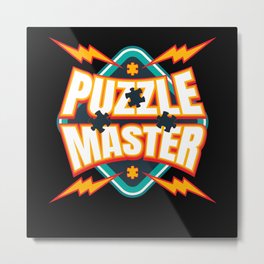 Puzzle Master Jigsaw Puzzle Hobby Game Metal Print
