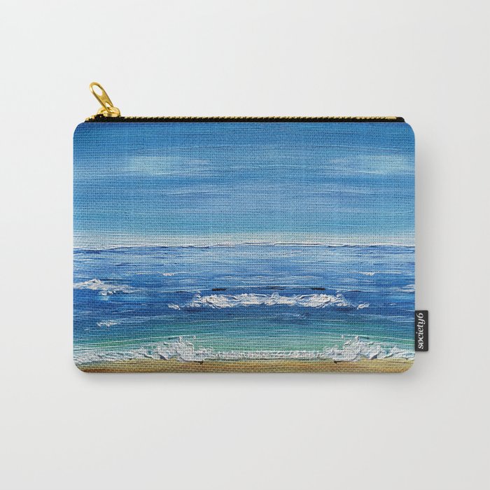 Acrylic Ocean Beach Carry-All Pouch