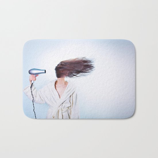 hair comic wind 4 Bath Mat
