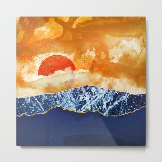 Amber Dusk Metal Print