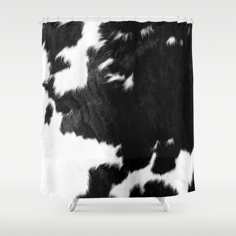 Modern Cowhide Shower Curtain By Cadinera Society6