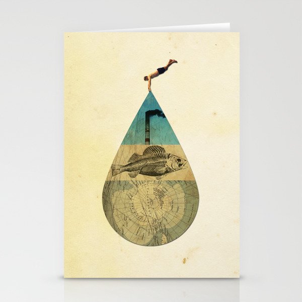 IN THE WATER Stationery Cards