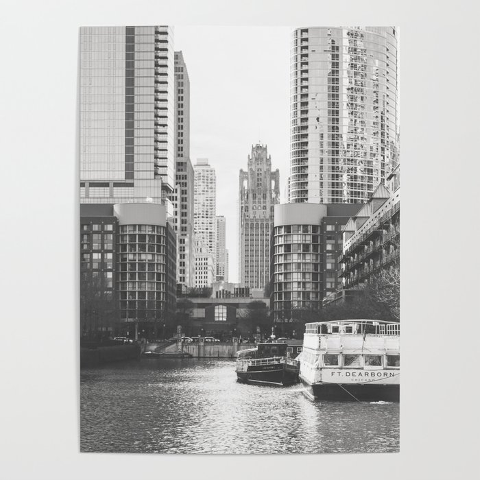 Chicago River East Poster