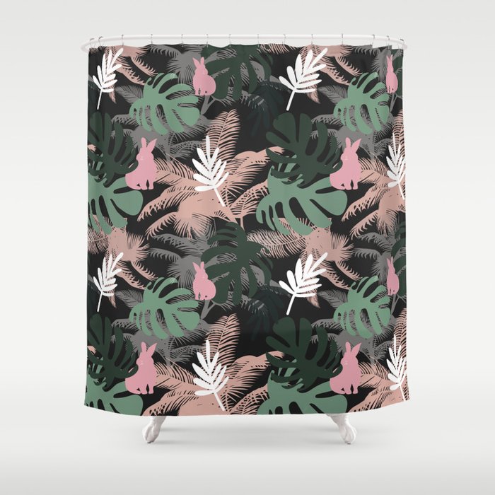 Tropical pattern Shower Curtain