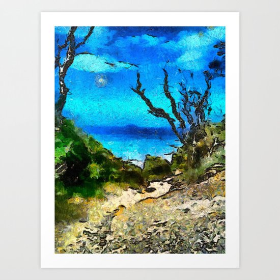 Muai Van Gogh Art Print